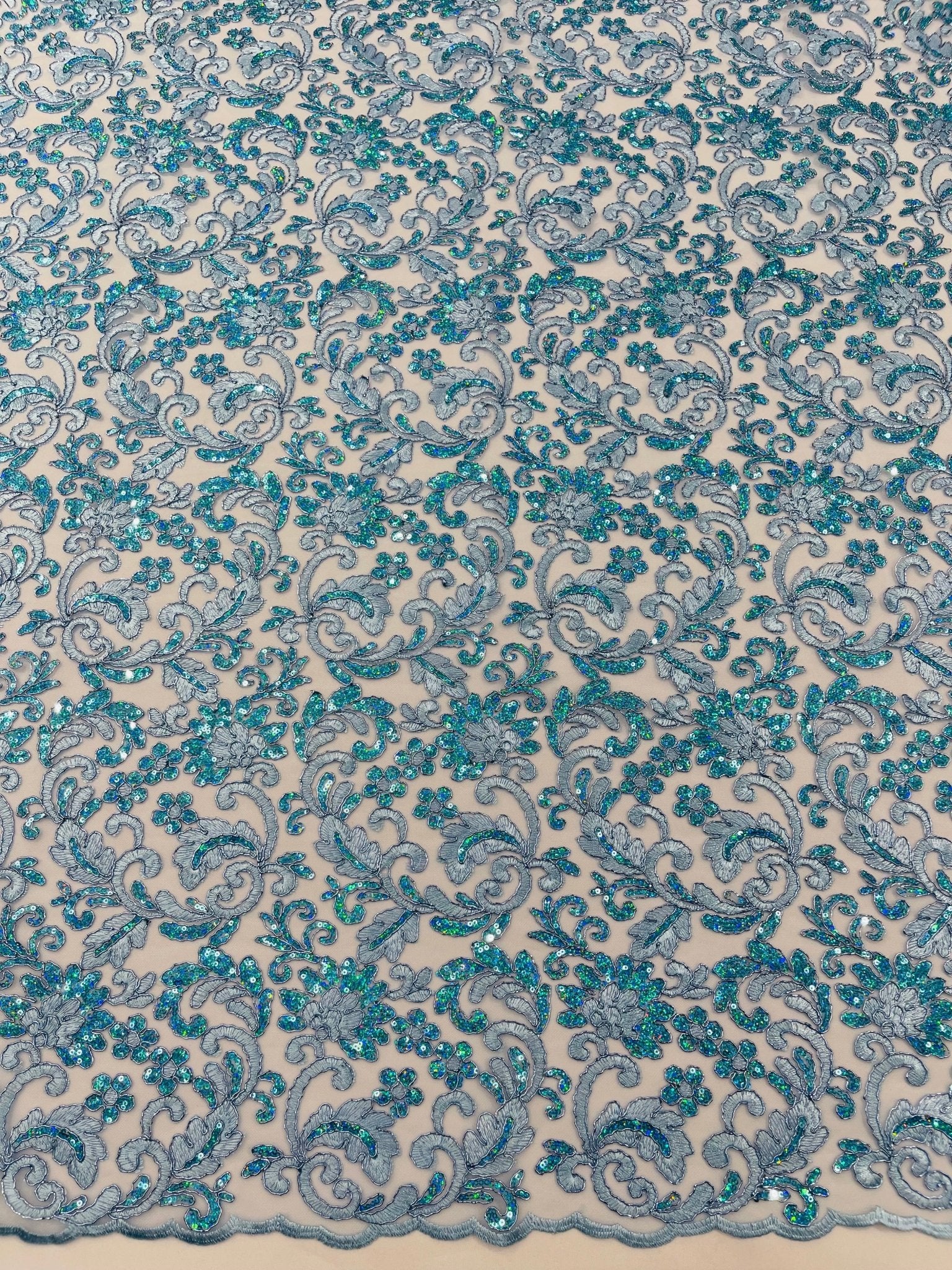 Metallic Corded Lace Design 54| New Creations Fabric & Foam Inc. - New Creations Fabric & Foam Inc