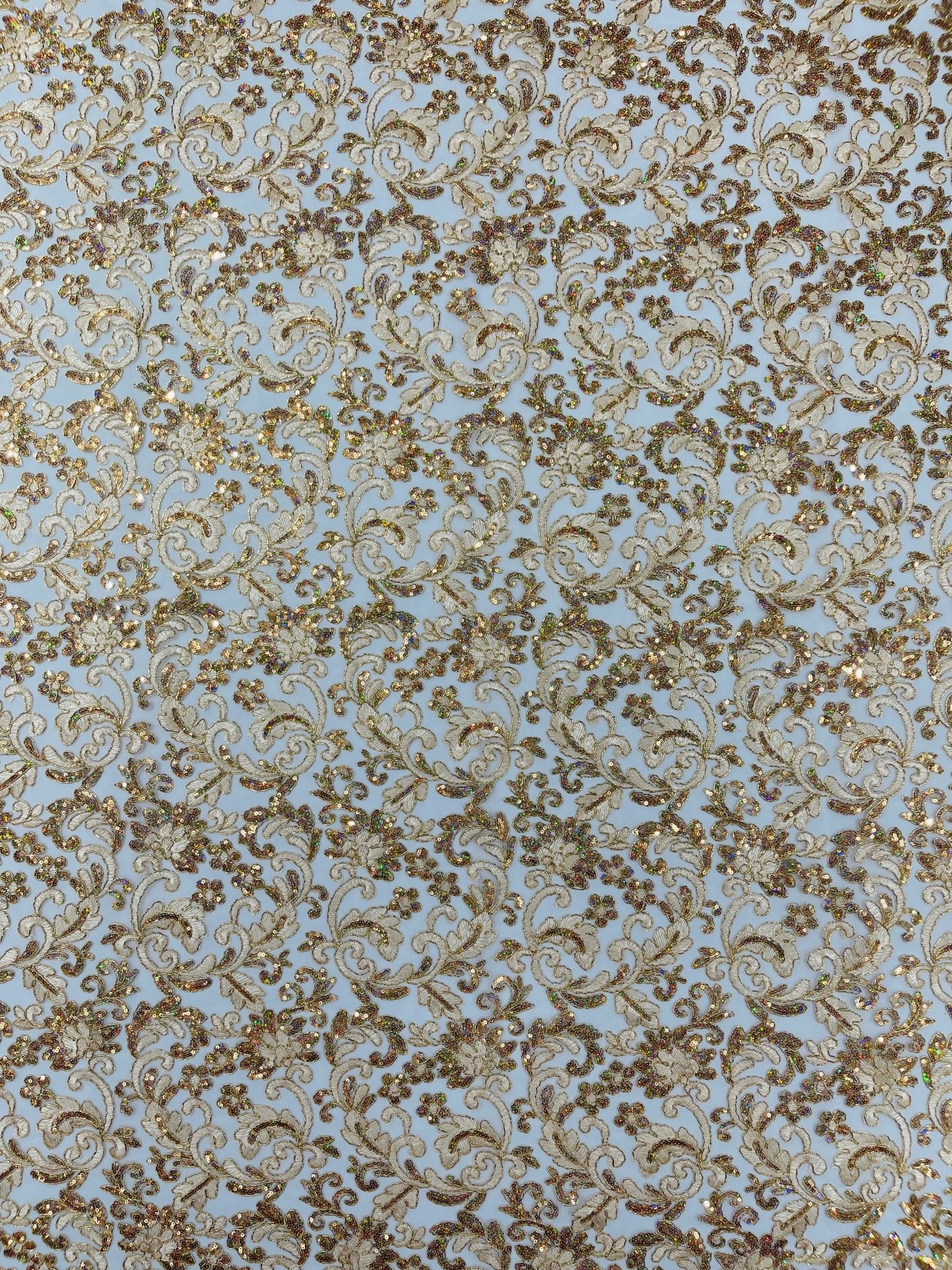 Metallic Corded Lace Design 54| New Creations Fabric & Foam Inc. - New Creations Fabric & Foam Inc