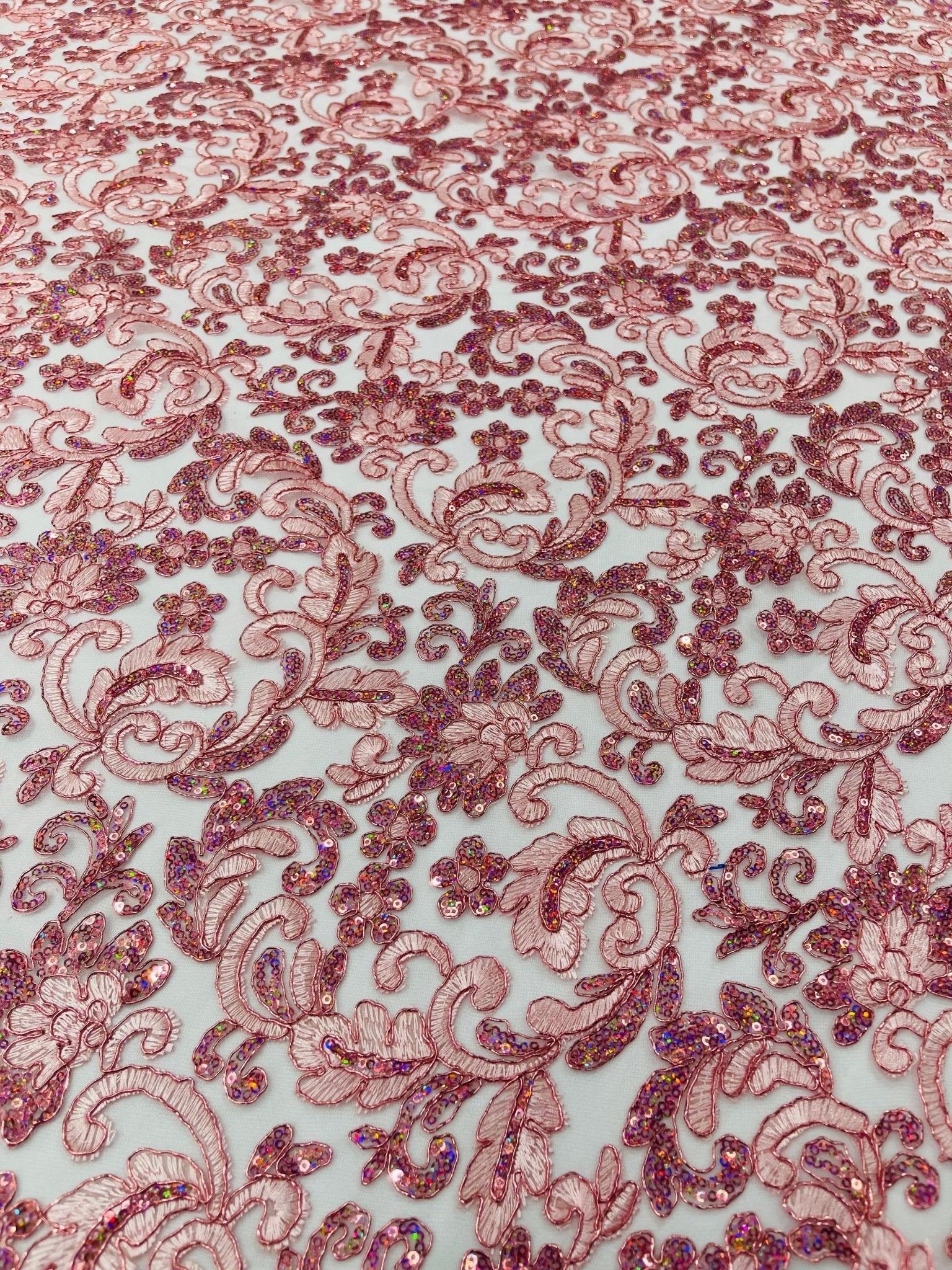 Metallic Corded Lace Design 54| New Creations Fabric & Foam Inc. - New Creations Fabric & Foam Inc