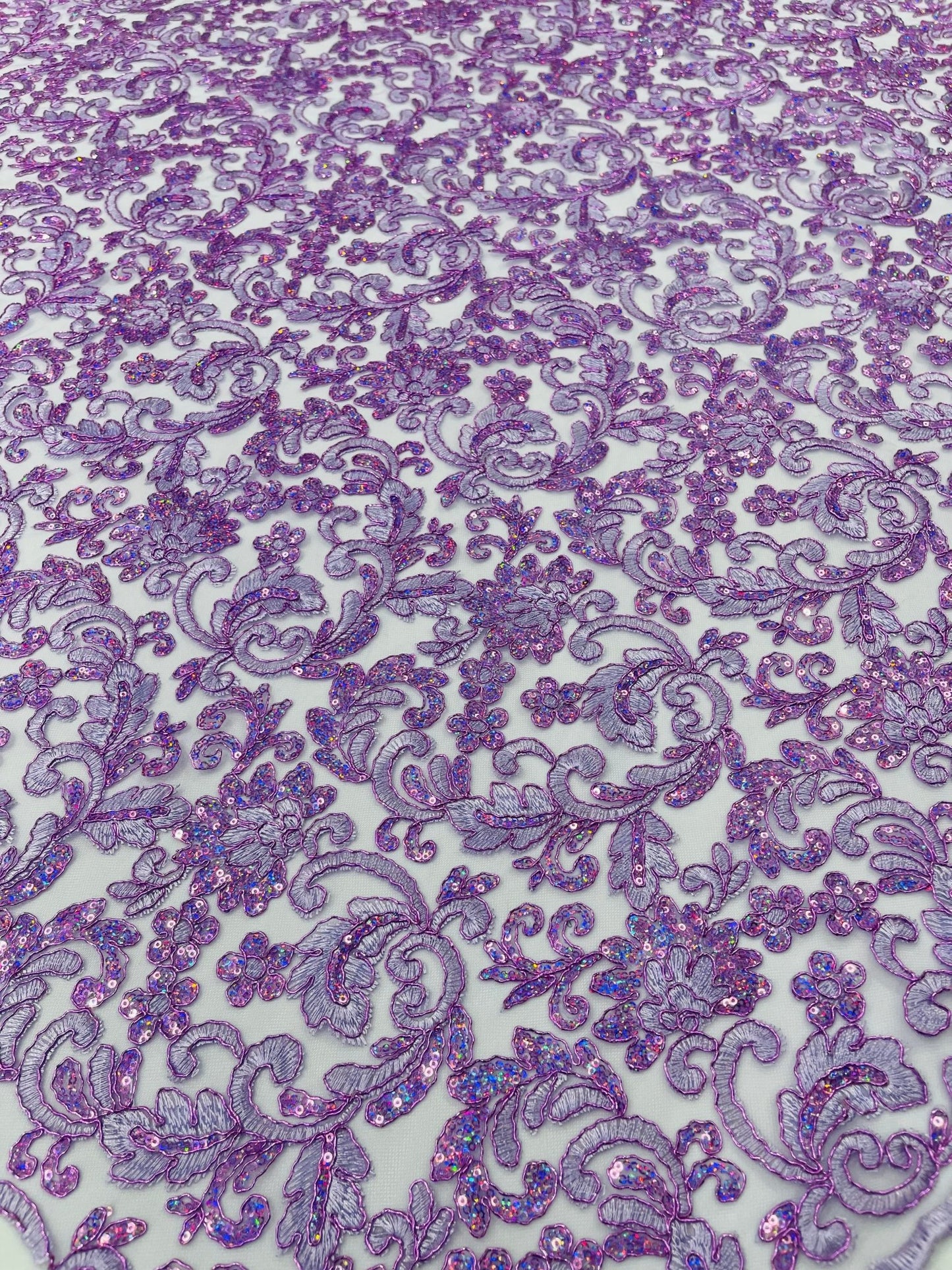 Metallic Corded Lace Design 54| New Creations Fabric & Foam Inc. - New Creations Fabric & Foam Inc