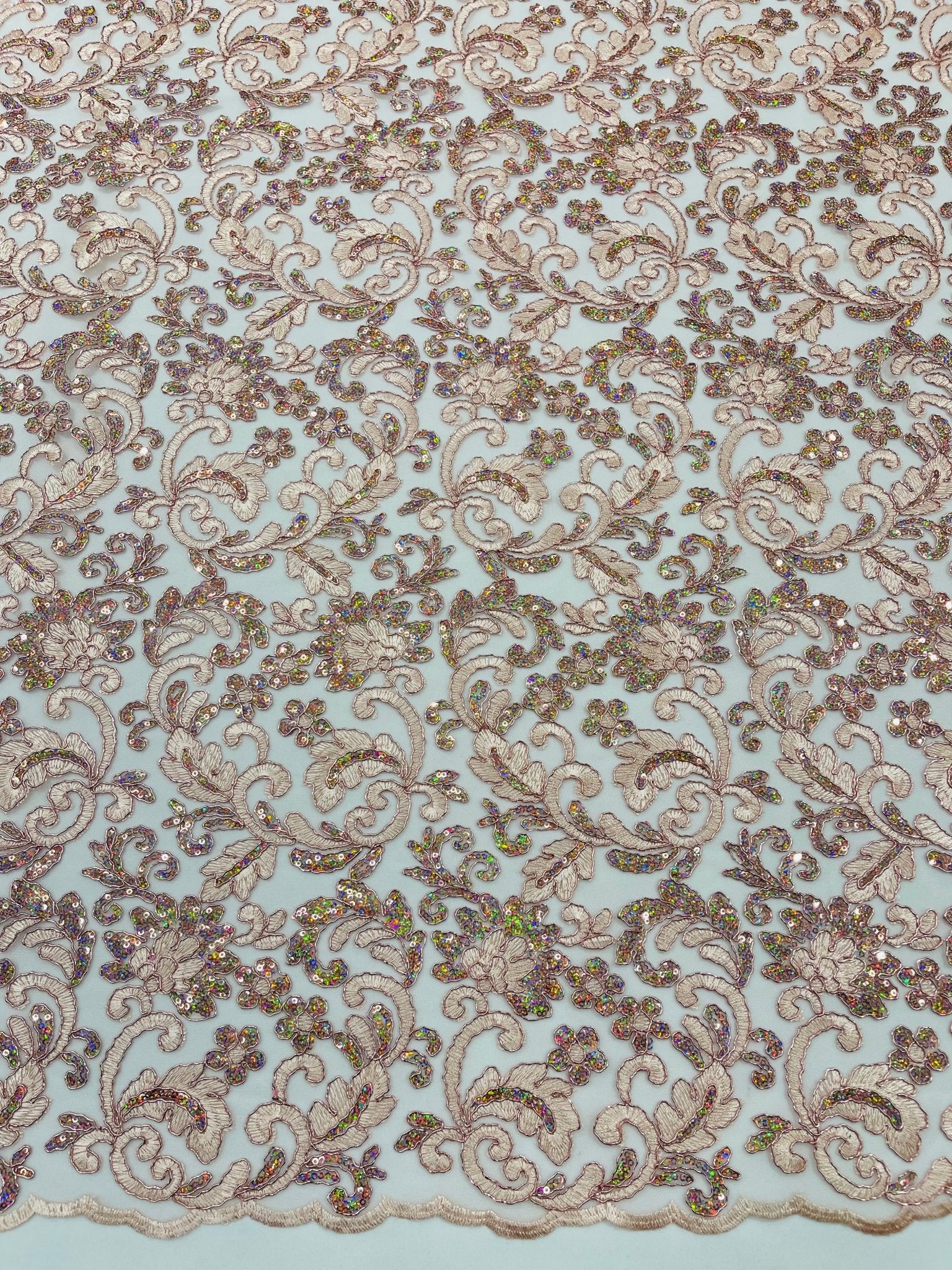 Metallic Corded Lace Design 54| New Creations Fabric & Foam Inc. - New Creations Fabric & Foam Inc