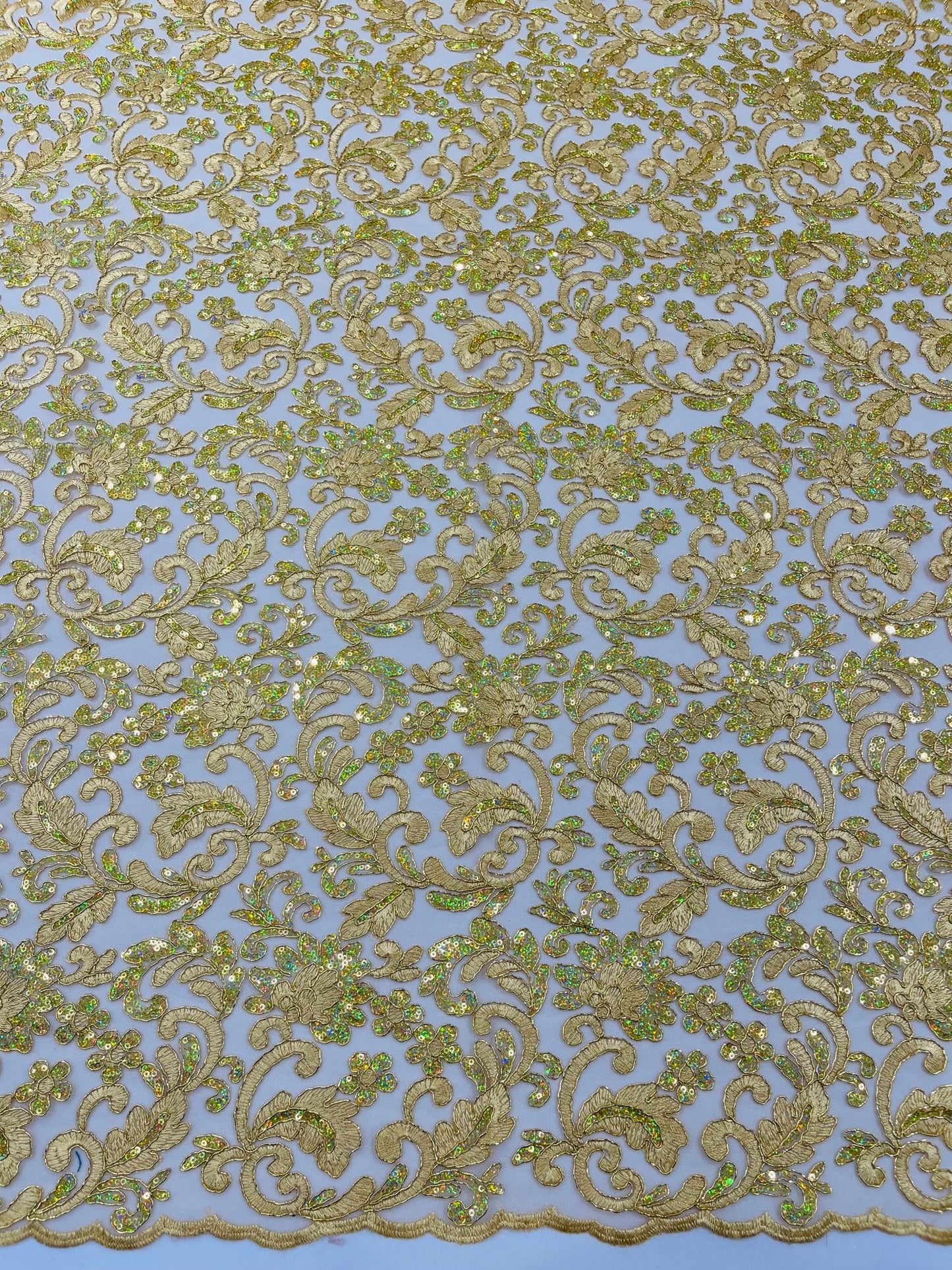 Metallic Corded Lace Design 54| New Creations Fabric & Foam Inc. - New Creations Fabric & Foam Inc