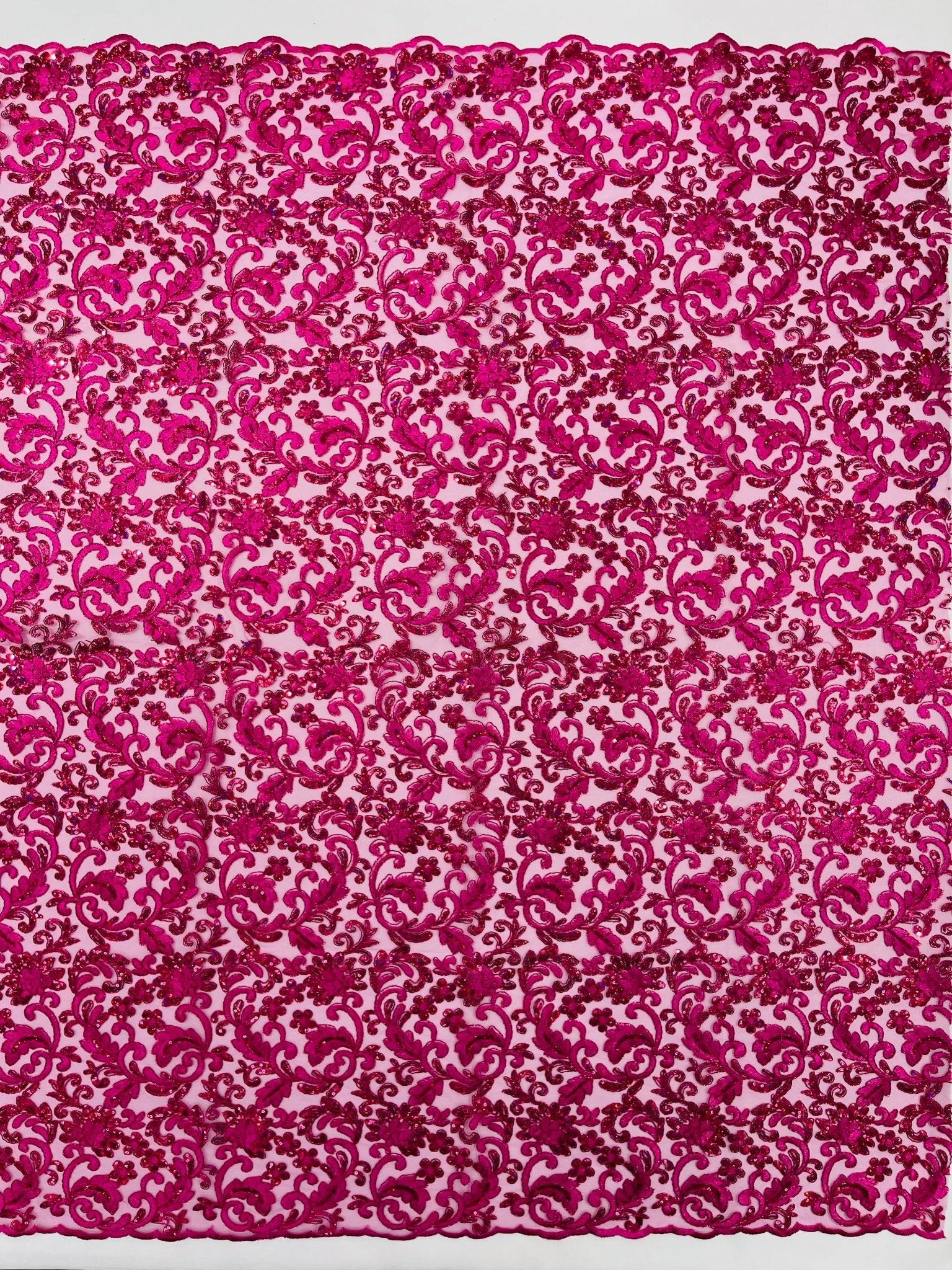 Metallic Corded Lace Design 54| New Creations Fabric & Foam Inc. - New Creations Fabric & Foam Inc