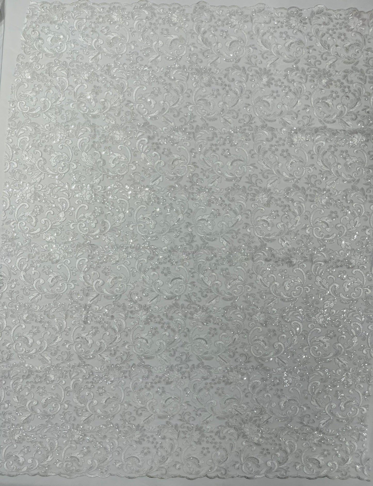 Metallic Corded Lace Design 54" Wide| New Creations Fabric & Foam Inc. - New Creations Fabric & Foam Inc