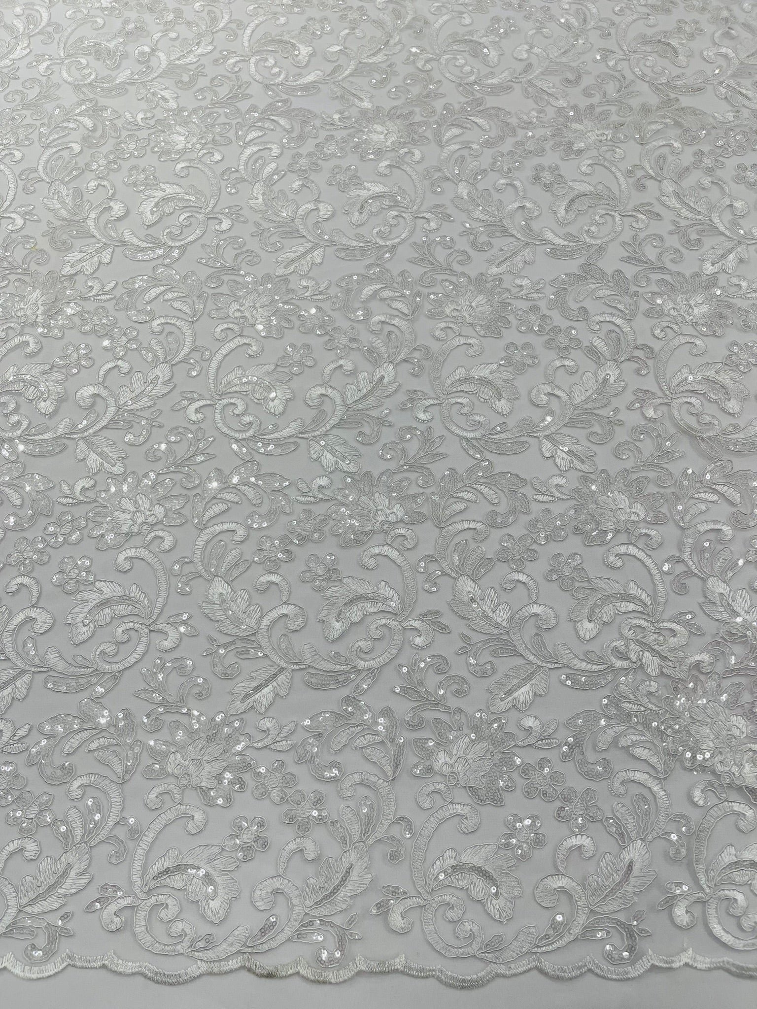 Metallic Corded Lace Design 54" Wide| New Creations Fabric & Foam Inc. - New Creations Fabric & Foam Inc