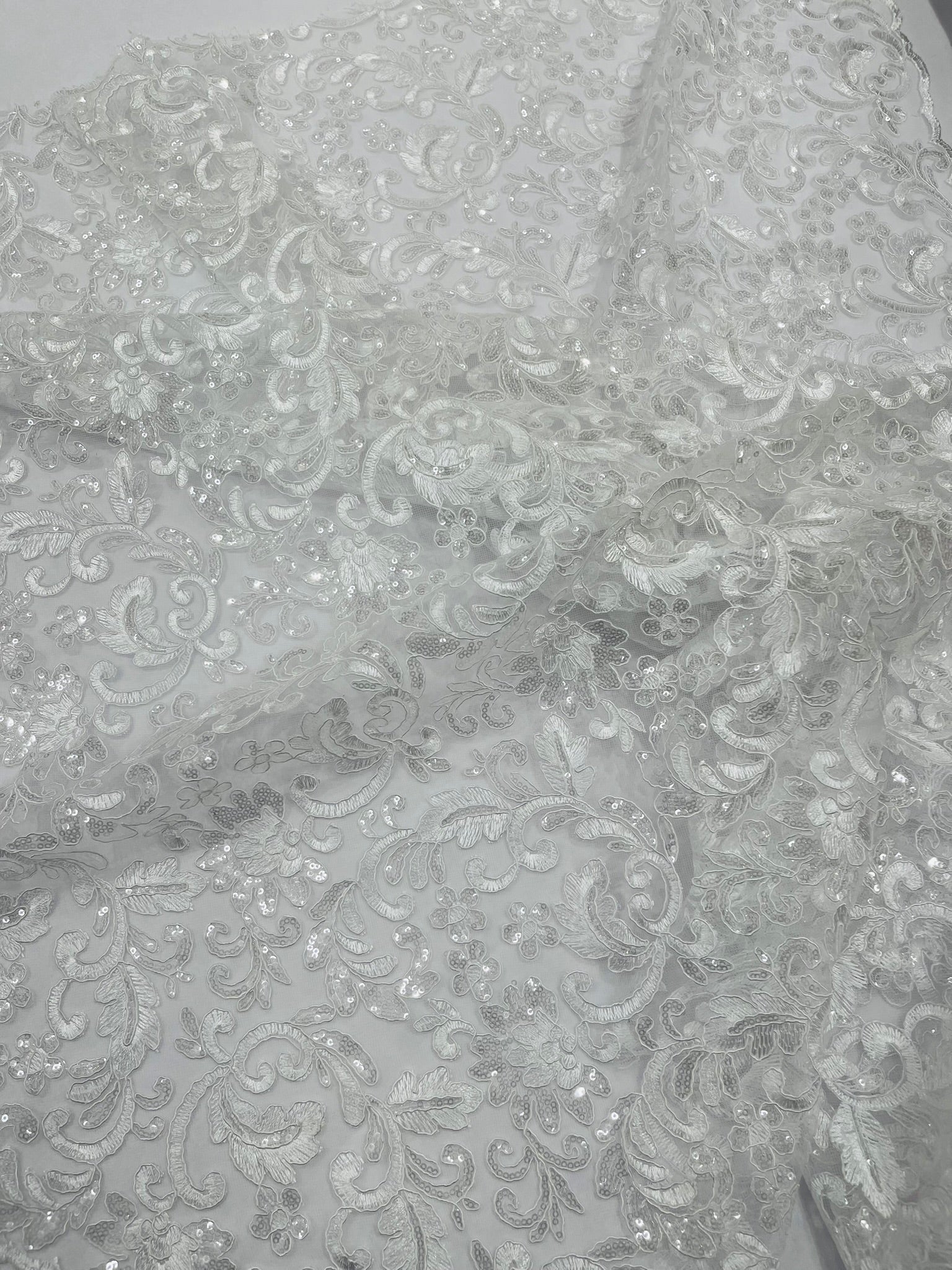 Metallic Corded Lace Design 54" Wide| New Creations Fabric & Foam Inc. - New Creations Fabric & Foam Inc