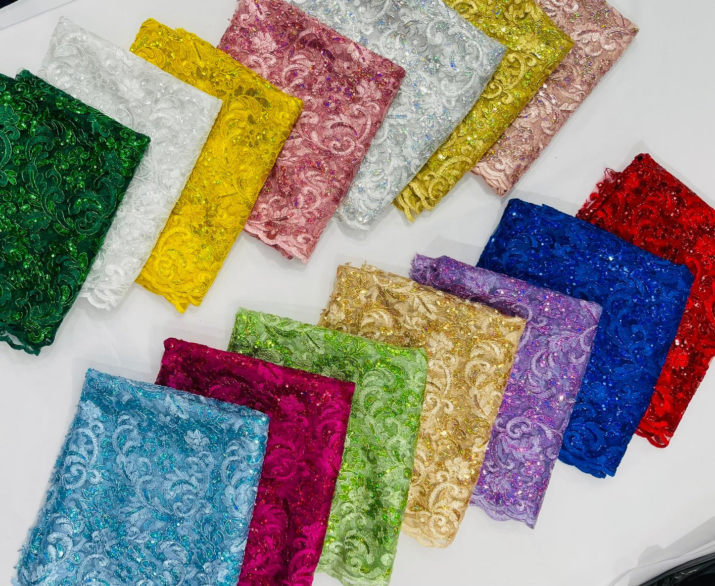 Metallic Corded Lace Design 54" Wide| New Creations Fabric & Foam Inc. - New Creations Fabric & Foam Inc