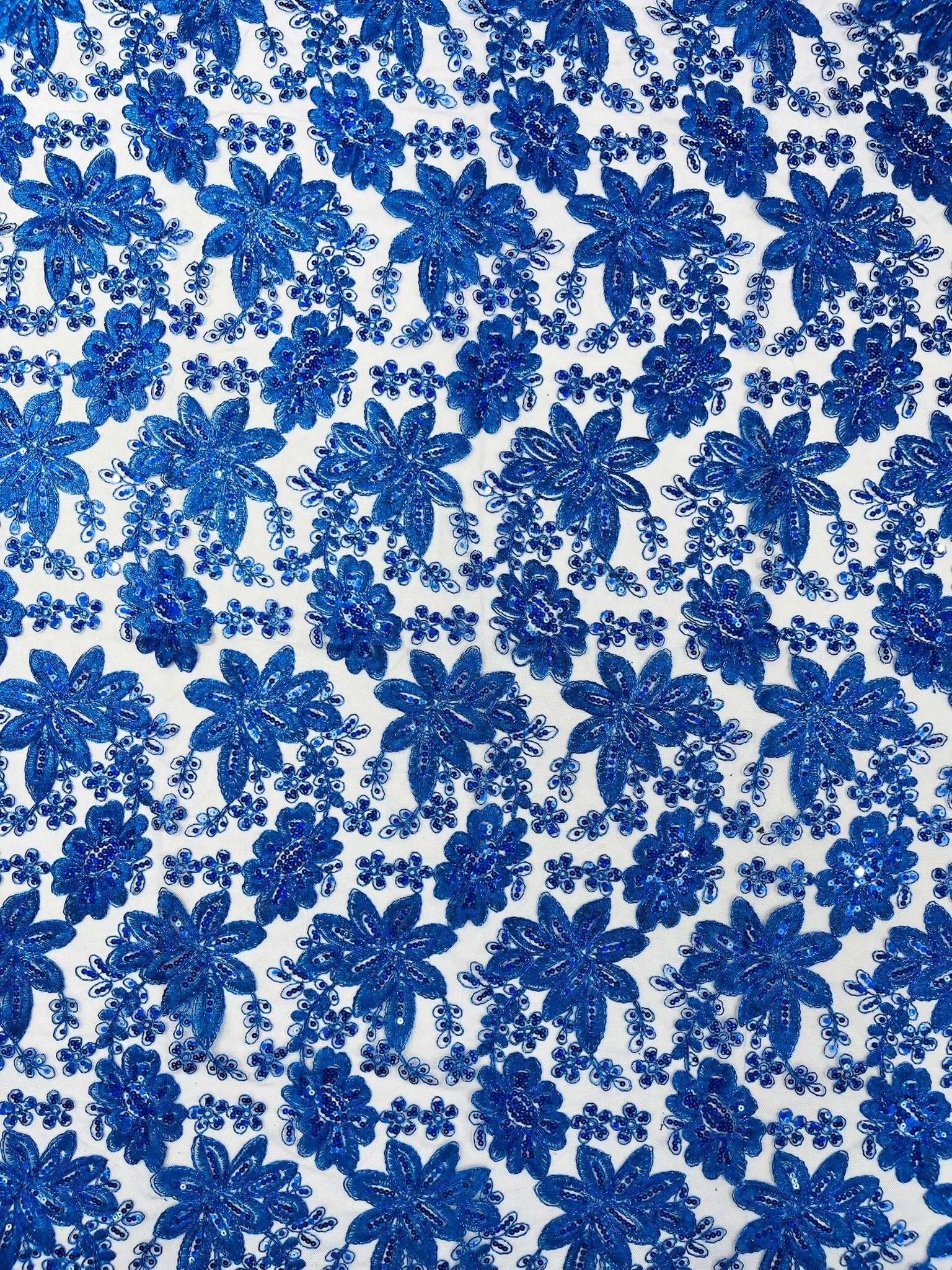 Metallic floral lace design embroidered 54" Wide | New Creations Fabric & Foam Inc. - New Creations Fabric & Foam Inc