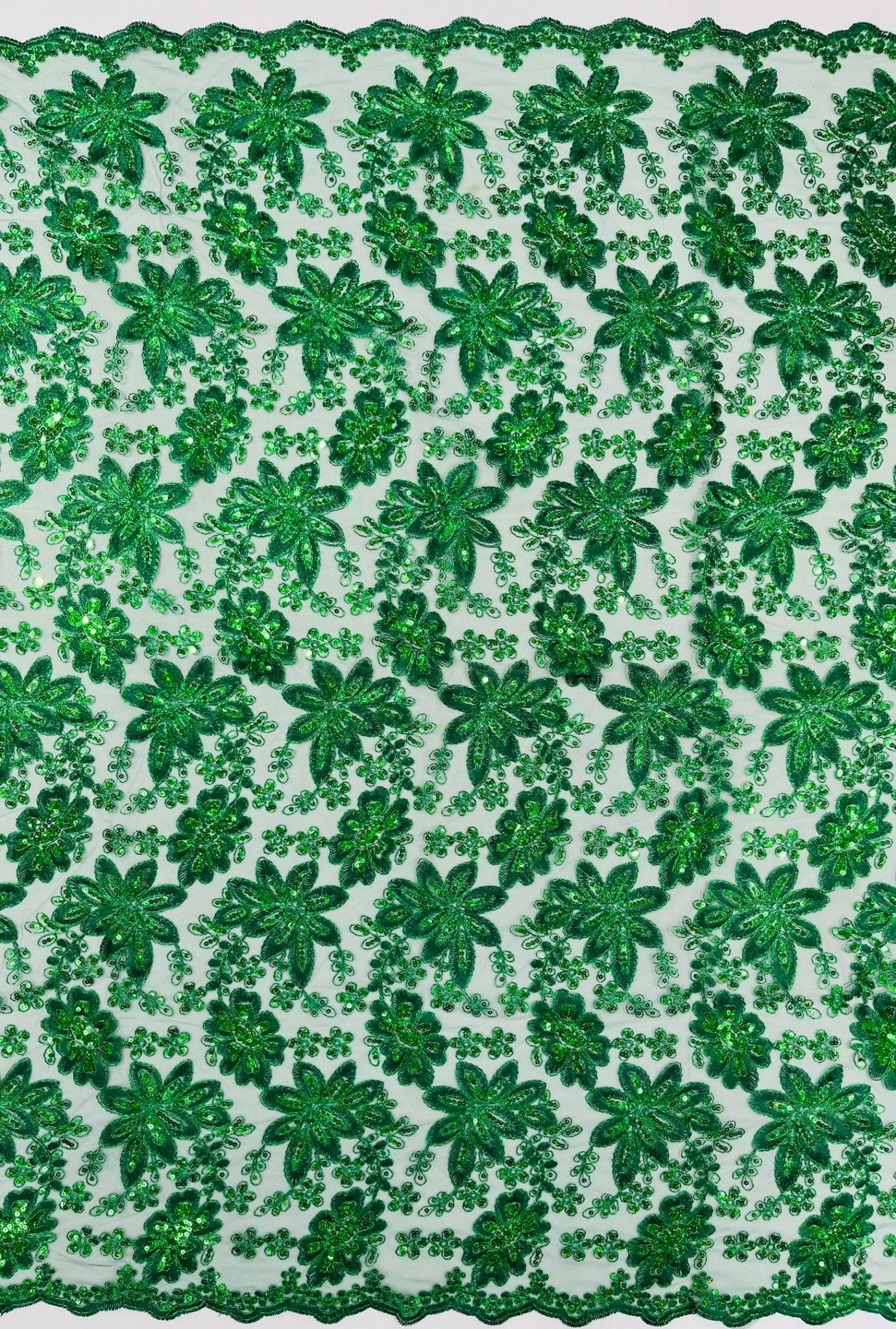 Metallic floral lace design embroidered 54" Wide | New Creations Fabric & Foam Inc. - New Creations Fabric & Foam Inc