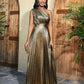 Metallic Foil Accordion Design 58" Wide| New Creations Fabric & Foam Inc. - New Creations Fabric & Foam Inc