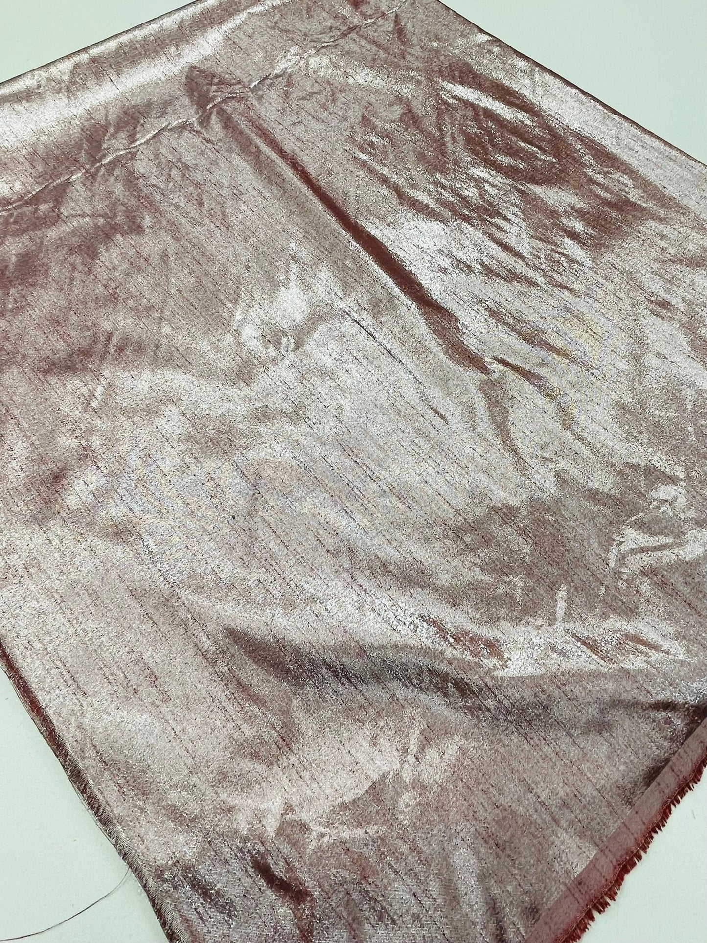 Metallic Polyester Dupioni Faux Silk Fabric | 55" Wide Wedding, Home Decor. - New Creations Fabric & Foam Inc