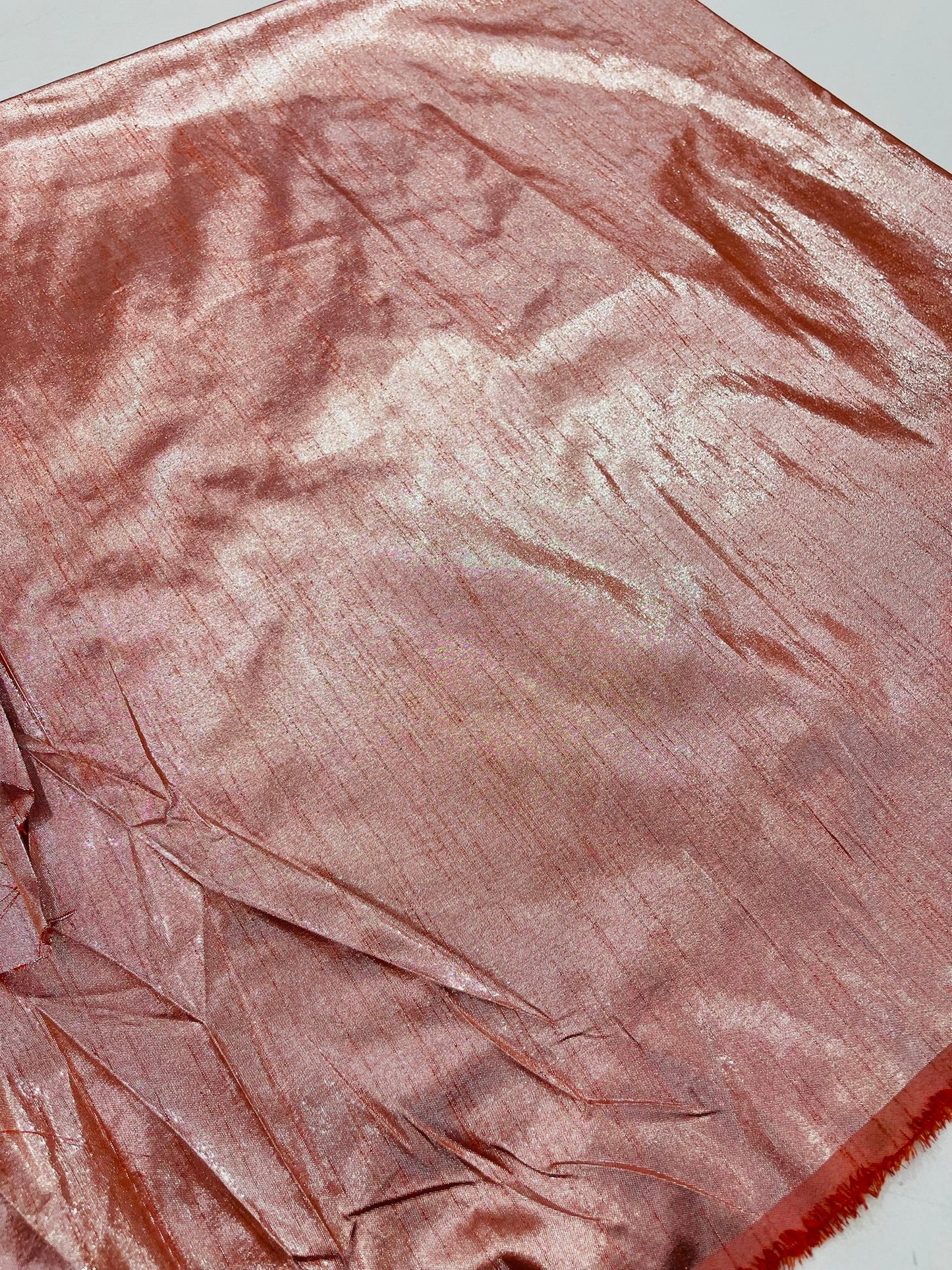 Metallic Polyester Dupioni Faux Silk Fabric | 55" Wide Wedding, Home Decor. - New Creations Fabric & Foam Inc