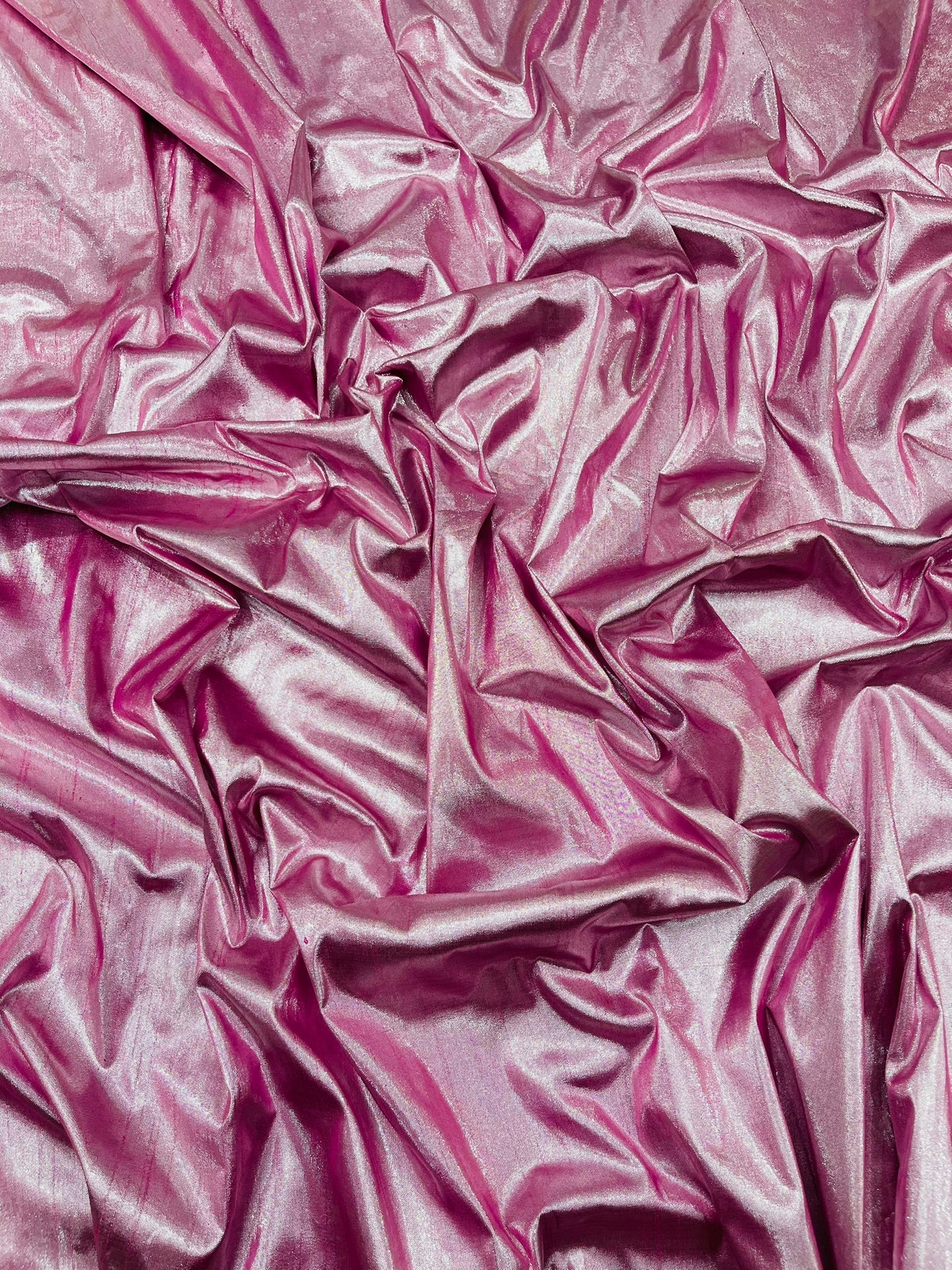 Metallic Polyester Dupioni Faux Silk Fabric | 55" Wide Wedding, Home Decor. - New Creations Fabric & Foam Inc