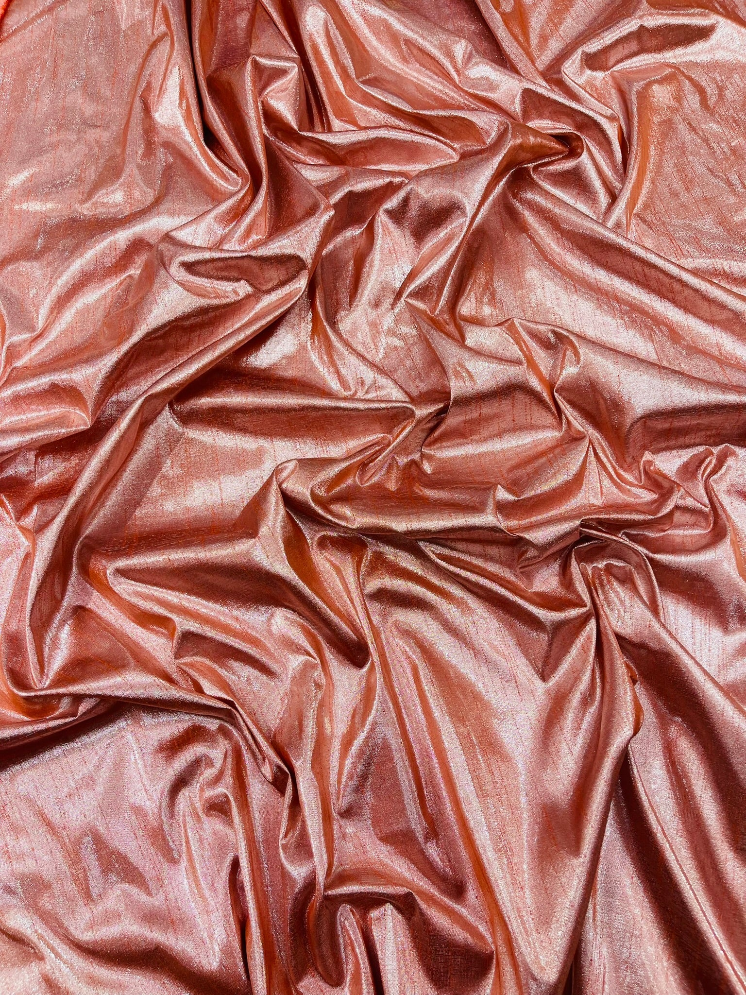 Metallic Polyester Dupioni Faux Silk Fabric | 55" Wide Wedding, Home Decor. - New Creations Fabric & Foam Inc