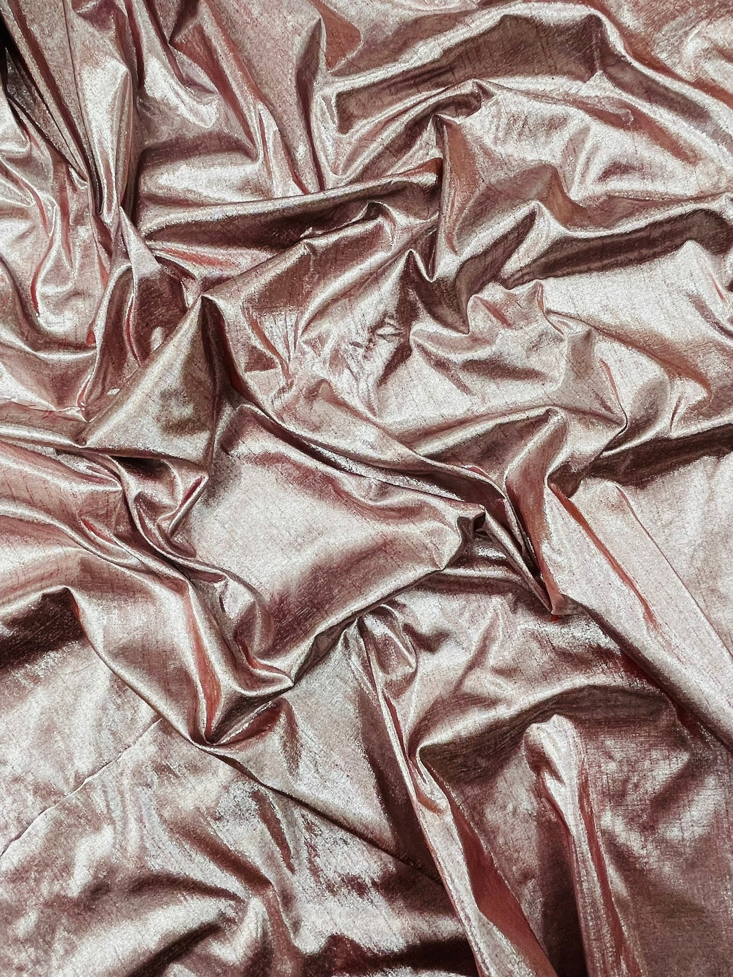 Metallic Polyester Dupioni Faux Silk Fabric | 55" Wide Wedding, Home Decor. - New Creations Fabric & Foam Inc