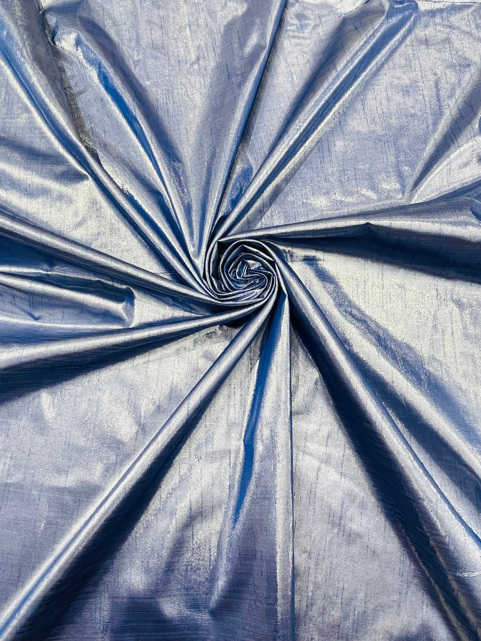 Metallic Polyester Dupioni Faux Silk Fabric | 55" Wide Wedding, Home Decor. - New Creations Fabric & Foam Inc