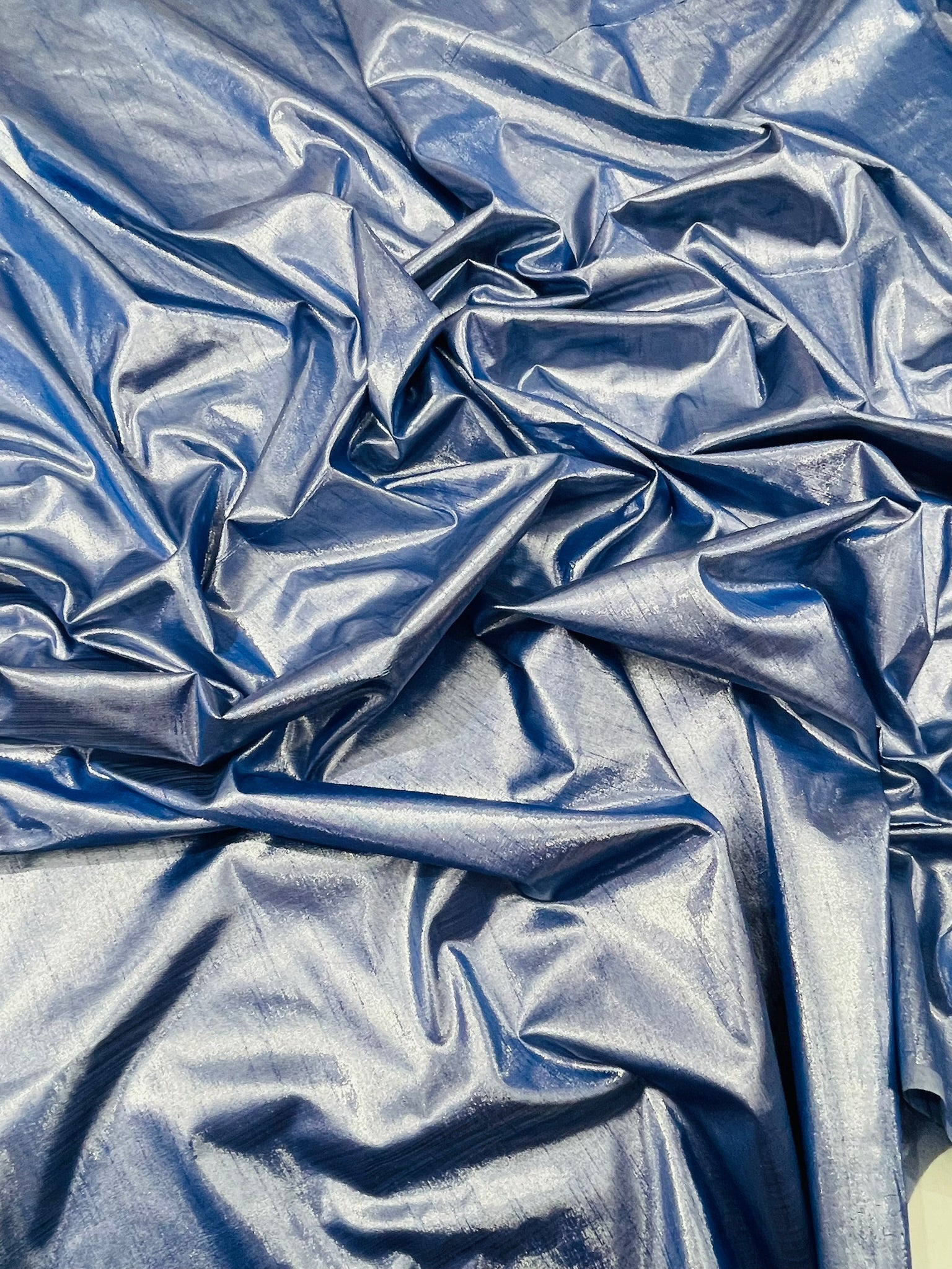 Metallic Polyester Dupioni Faux Silk Fabric | 55" Wide Wedding, Home Decor. - New Creations Fabric & Foam Inc