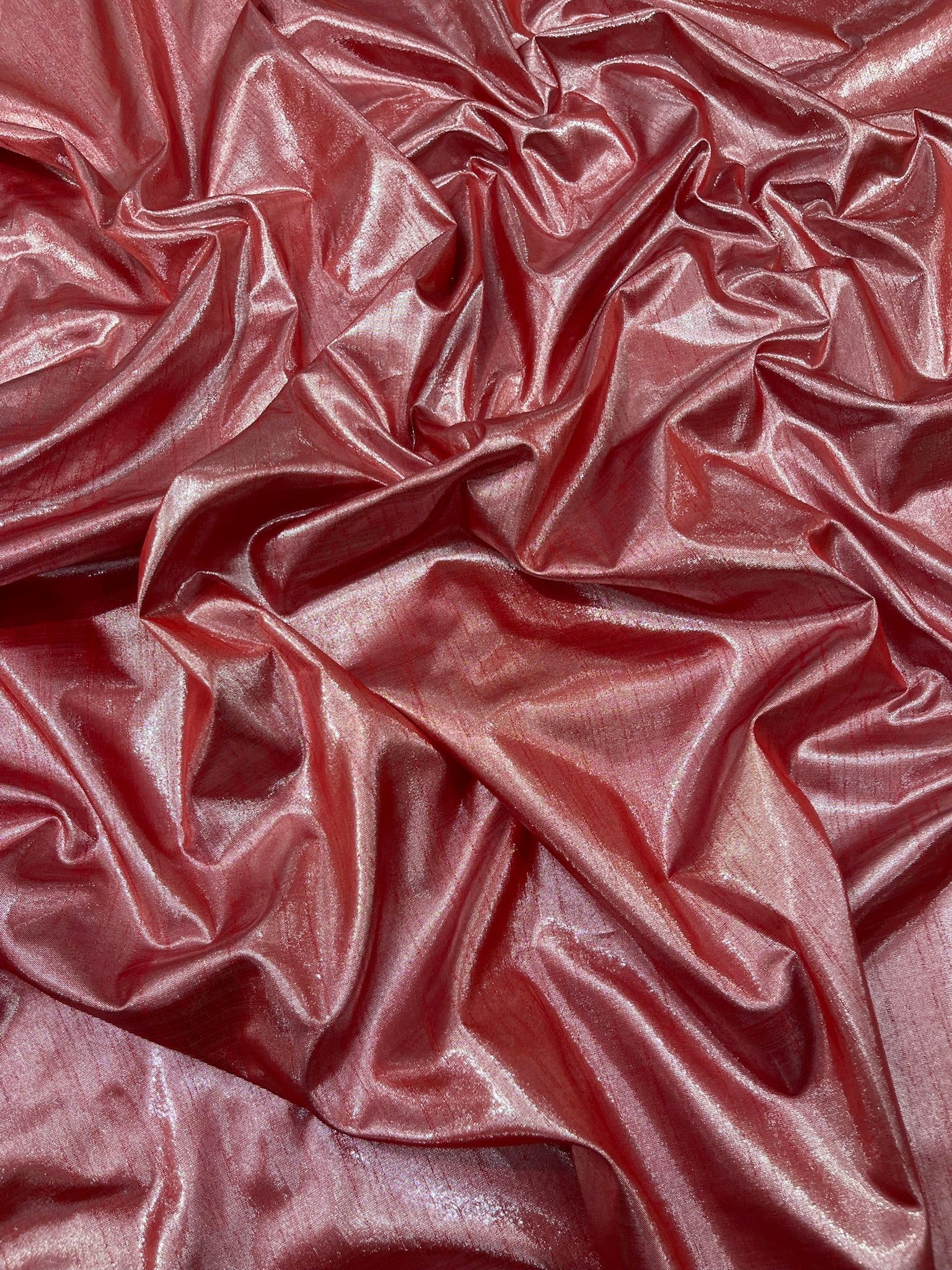 Metallic Polyester Dupioni Faux Silk Fabric | 55" Wide Wedding, Home Decor. - New Creations Fabric & Foam Inc