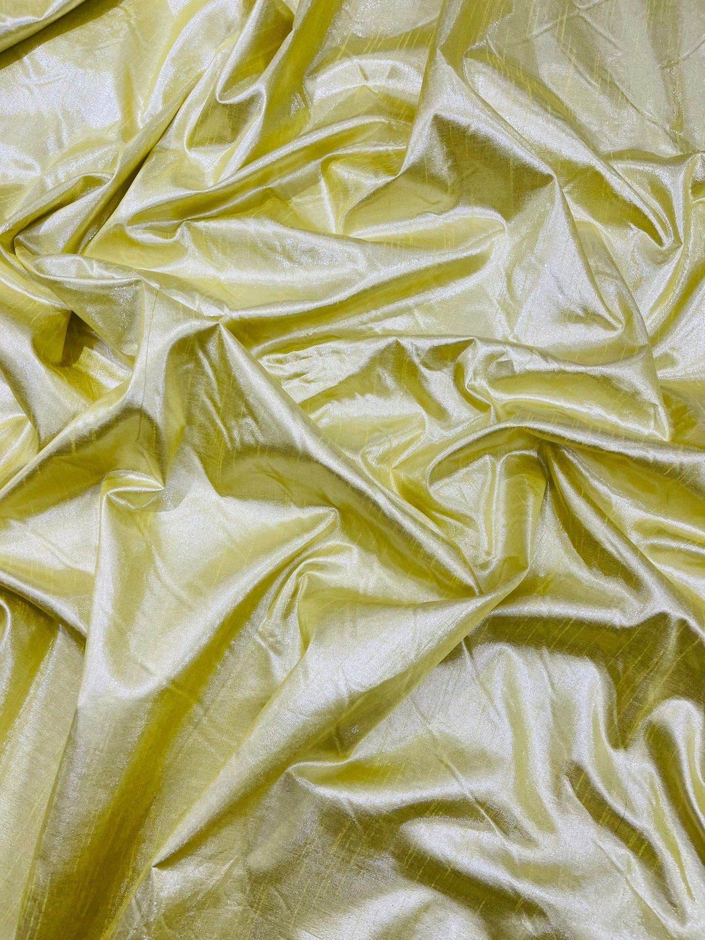 Metallic Polyester Dupioni Faux Silk Fabric | 55" Wide Wedding, Home Decor. - New Creations Fabric & Foam Inc