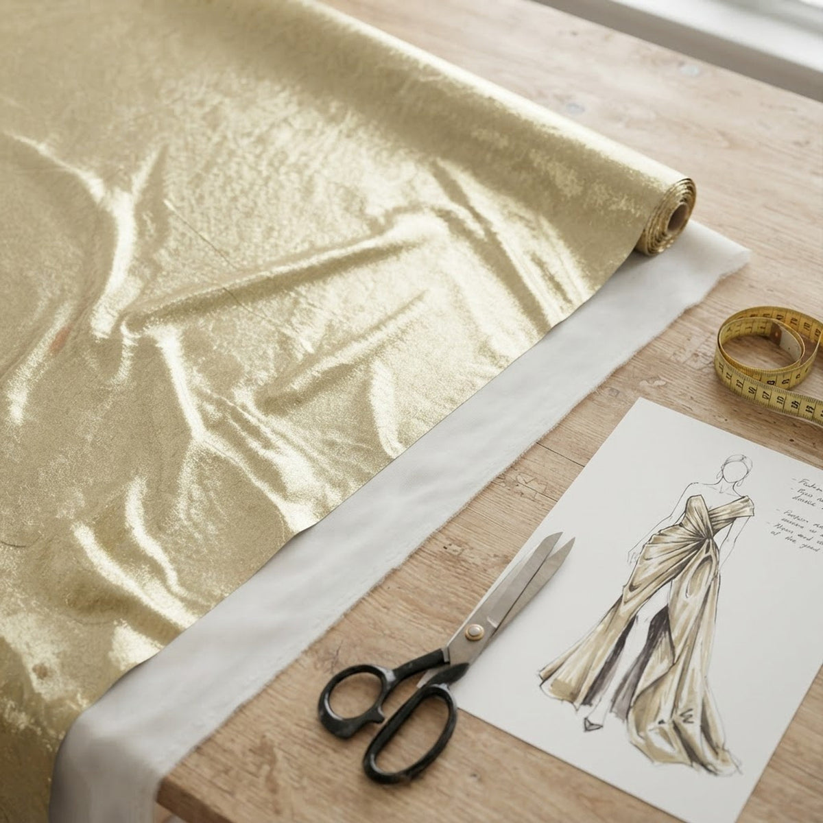 Metallic Spandex Foil Lame 58” Wide| New Creations Fabric & Foam inc. - New Creations Fabric & Foam Inc