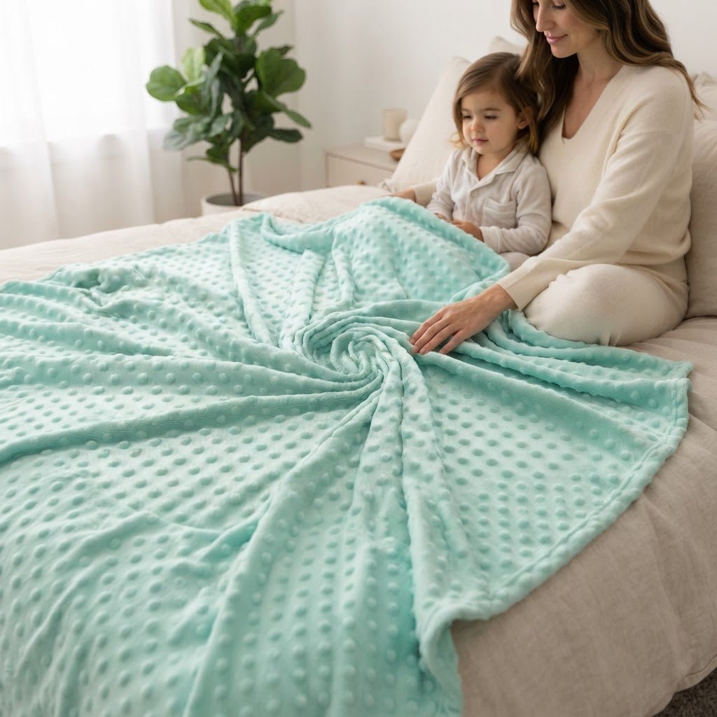 Minky Dot 58” Wide| New Creations Fabric & Foam Inc. - New Creations Fabric & Foam Inc