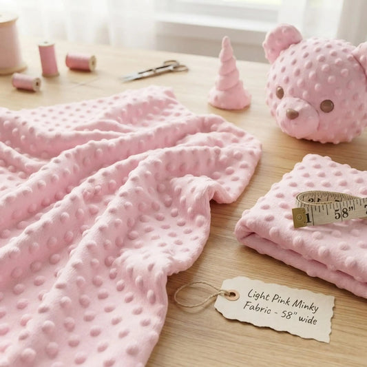 Minky Dot 58” Wide| New Creations Fabric & Foam Inc. - New Creations Fabric & Foam Inc