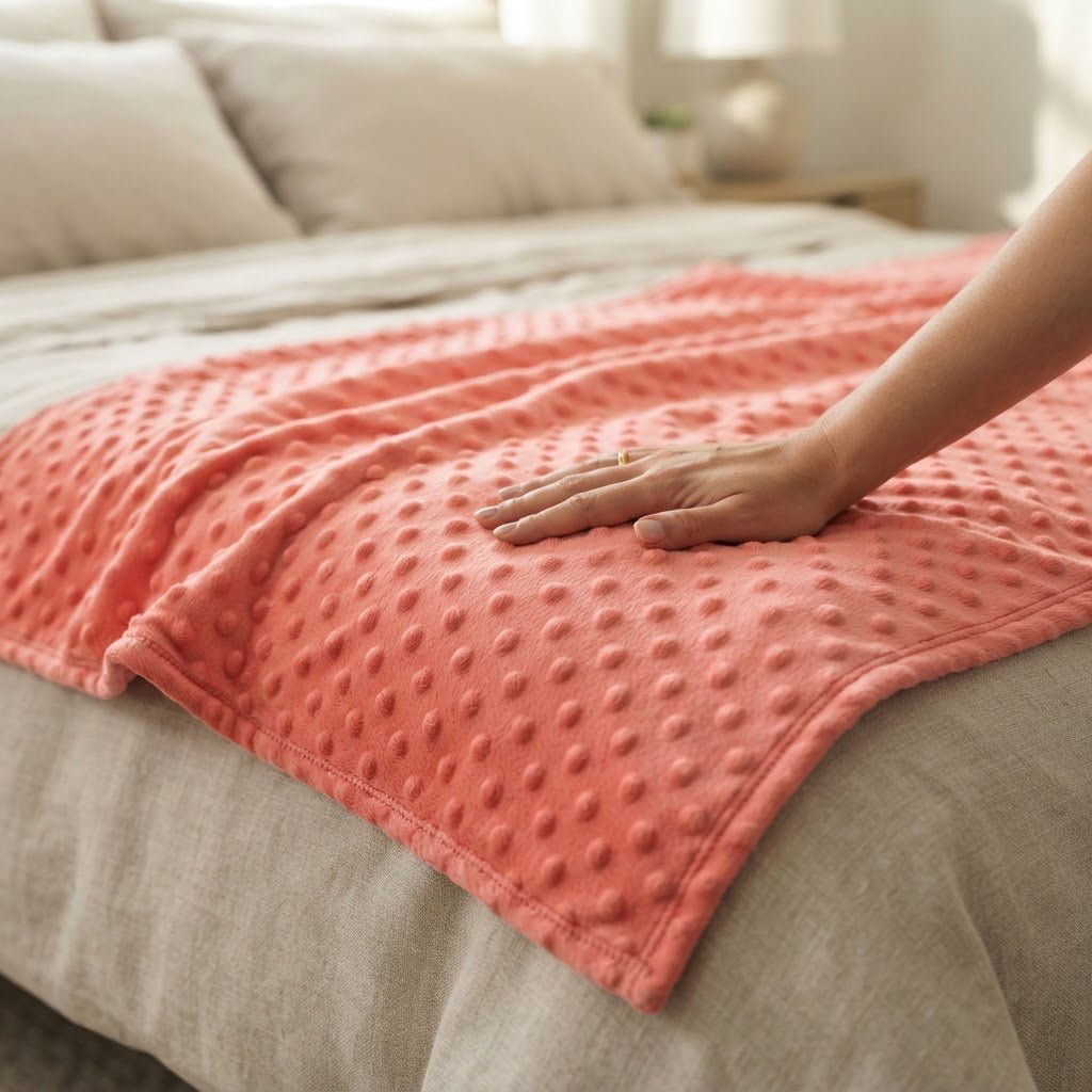Minky Dot 58” Wide| New Creations Fabric & Foam Inc. - New Creations Fabric & Foam Inc