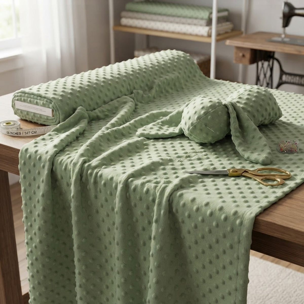 Minky Dot 58” Wide| New Creations Fabric & Foam Inc. - New Creations Fabric & Foam Inc