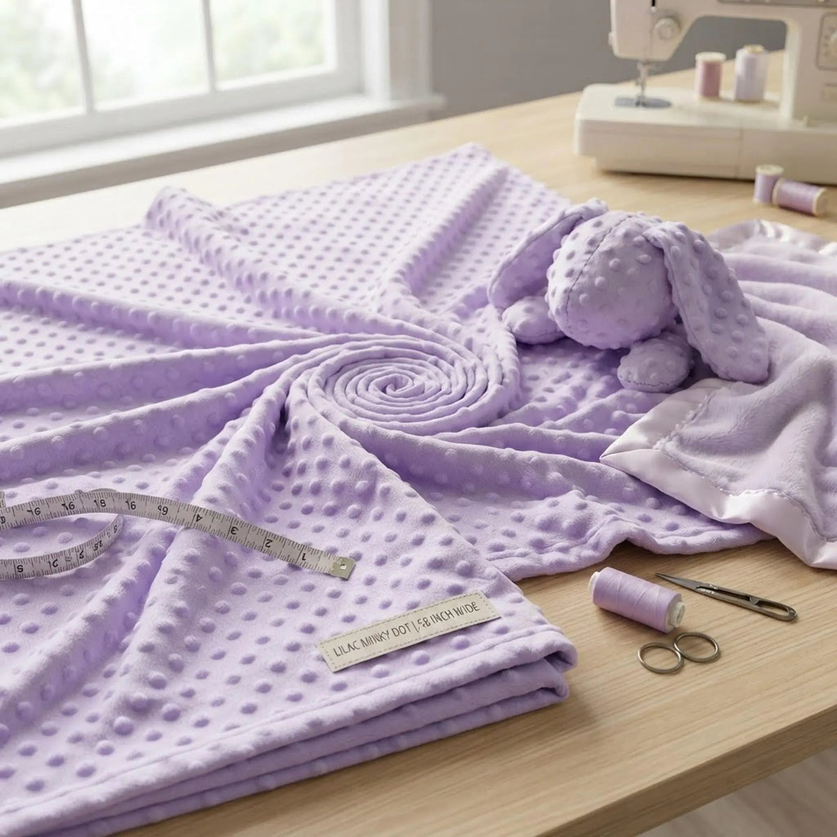 Minky Dot 58” Wide| New Creations Fabric & Foam Inc. - New Creations Fabric & Foam Inc