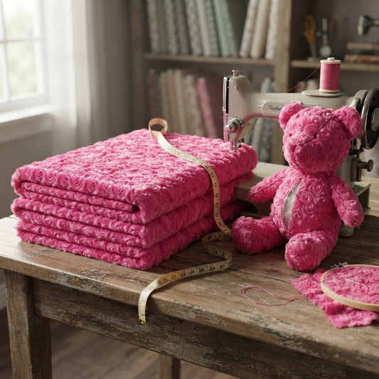 Minky Rosebud 58" Wide | New Creation Fabric & Foam Inc. - New Creations Fabric & Foam Inc