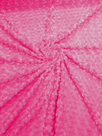 MINKY ROSEBUD FABRIC (by the yard) - New Creations Fabric & Foam Inc