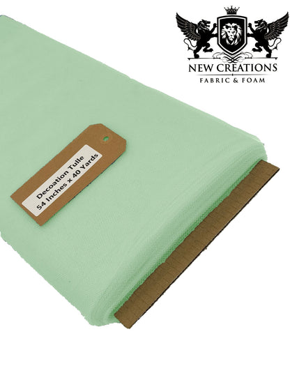 Mint Tutu Fabric Bolt Bridal Party Wedding Decoration, Wholesale Tulle, Party, Tulle Net. - New Creations Fabric & Foam Inc