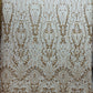 Modern Luxury Beaded Fabric Embroidered on a Mesh Lace 54” Wide| New Creations Fabric & Foam Inc. - New Creations Fabric & Foam Inc