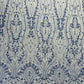 Modern Luxury Beaded Fabric Embroidered on a Mesh Lace 54” Wide| New Creations Fabric & Foam Inc. - New Creations Fabric & Foam Inc