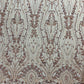 Modern Luxury Beaded Fabric Embroidered on a Mesh Lace 54” Wide| New Creations Fabric & Foam Inc. - New Creations Fabric & Foam Inc