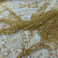 Modern Luxury Beaded Fabric Embroidered on a Mesh Lace 54” Wide| New Creations Fabric & Foam Inc. - New Creations Fabric & Foam Inc