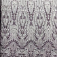 Modern Luxury Beaded Fabric Embroidered on a Mesh Lace 54” Wide| New Creations Fabric & Foam Inc. - New Creations Fabric & Foam Inc