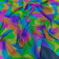 Multi Color Fabric with Retro Sequin Design, 4-Way Stretch Lurex for Costume Sewing - New Creations Fabric & Foam Inc