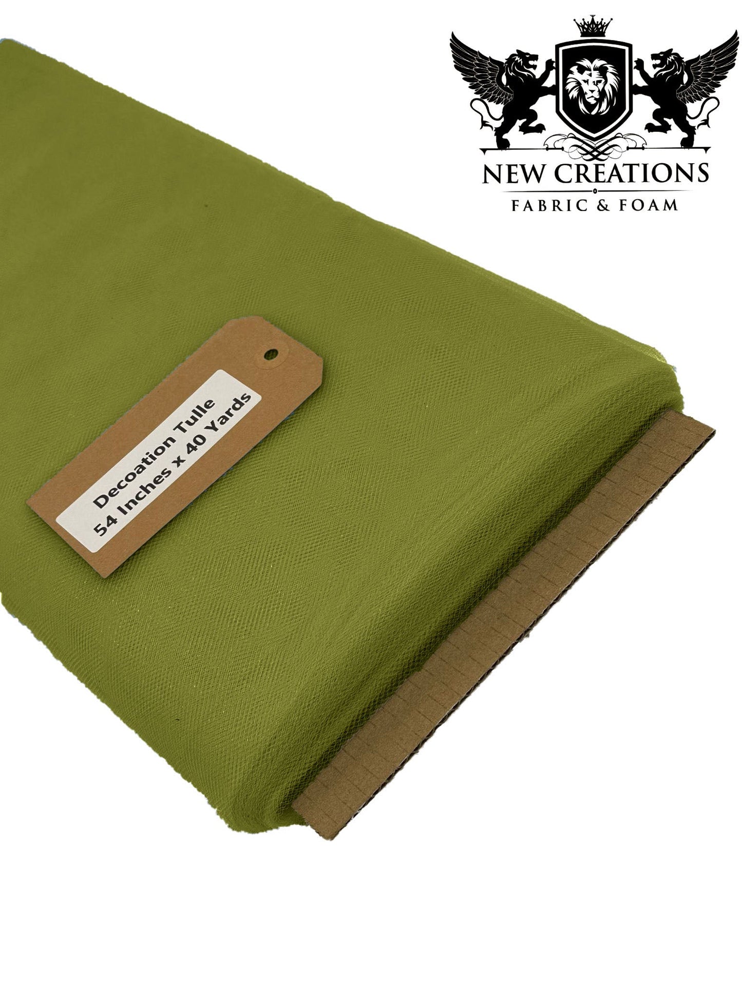 Olive Green Tutu Fabric Bolt Bridal Party Wedding Decoration, Wholesale Tulle, Party, Tulle Net. - New Creations Fabric & Foam Inc
