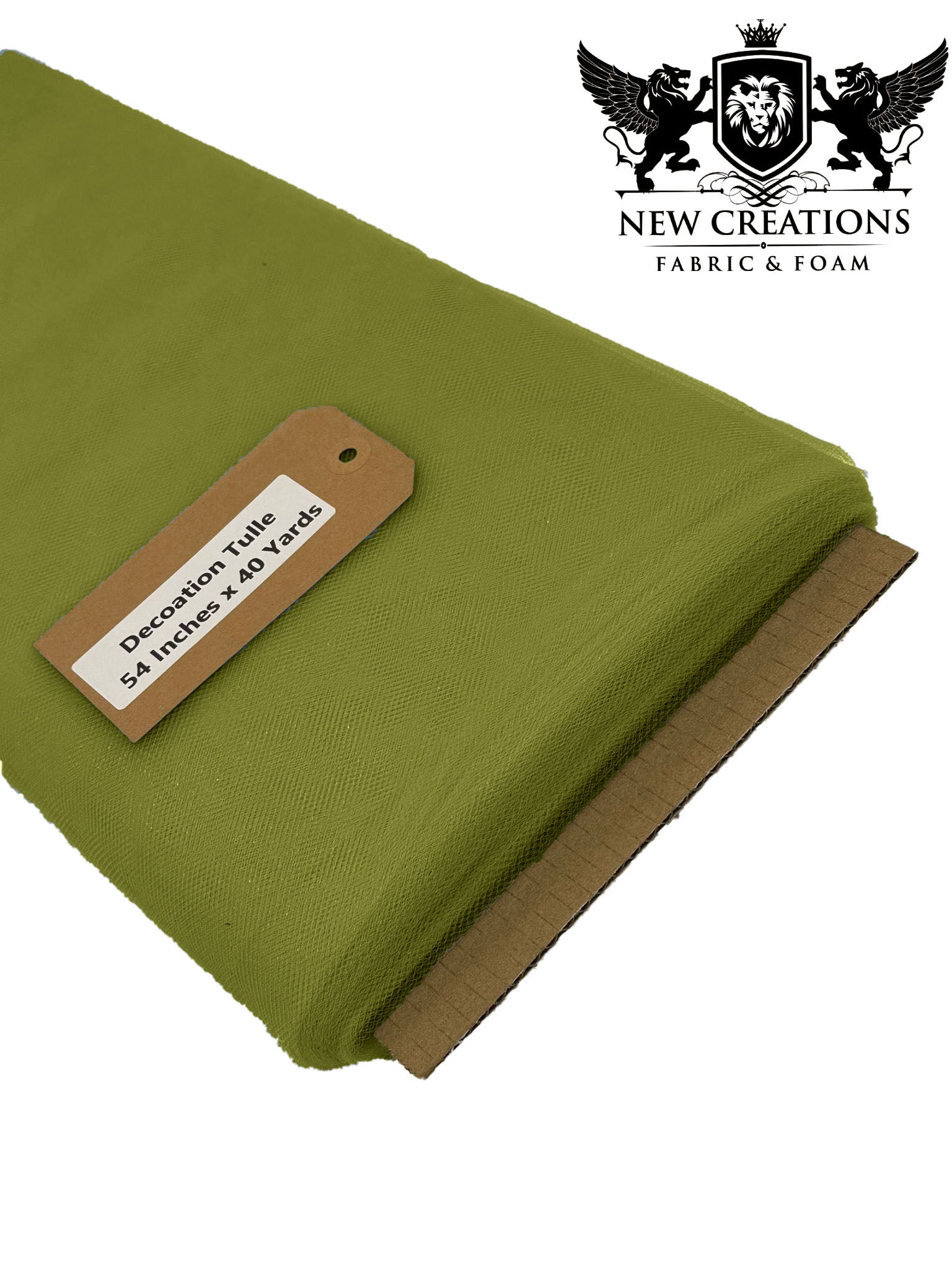Olive Green Tutu Fabric Bolt Bridal Party Wedding Decoration, Wholesale Tulle, Party, Tulle Net. - New Creations Fabric & Foam Inc