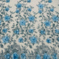 Orquidia 3d satin flower glitter fabric| New Creations Fabric & Foam Inc. - New Creations Fabric & Foam Inc