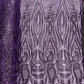 Paisley sequin design on a nude 4 way stretch mesh - prom - sold by the yard. - New Creations Fabric & Foam Inc