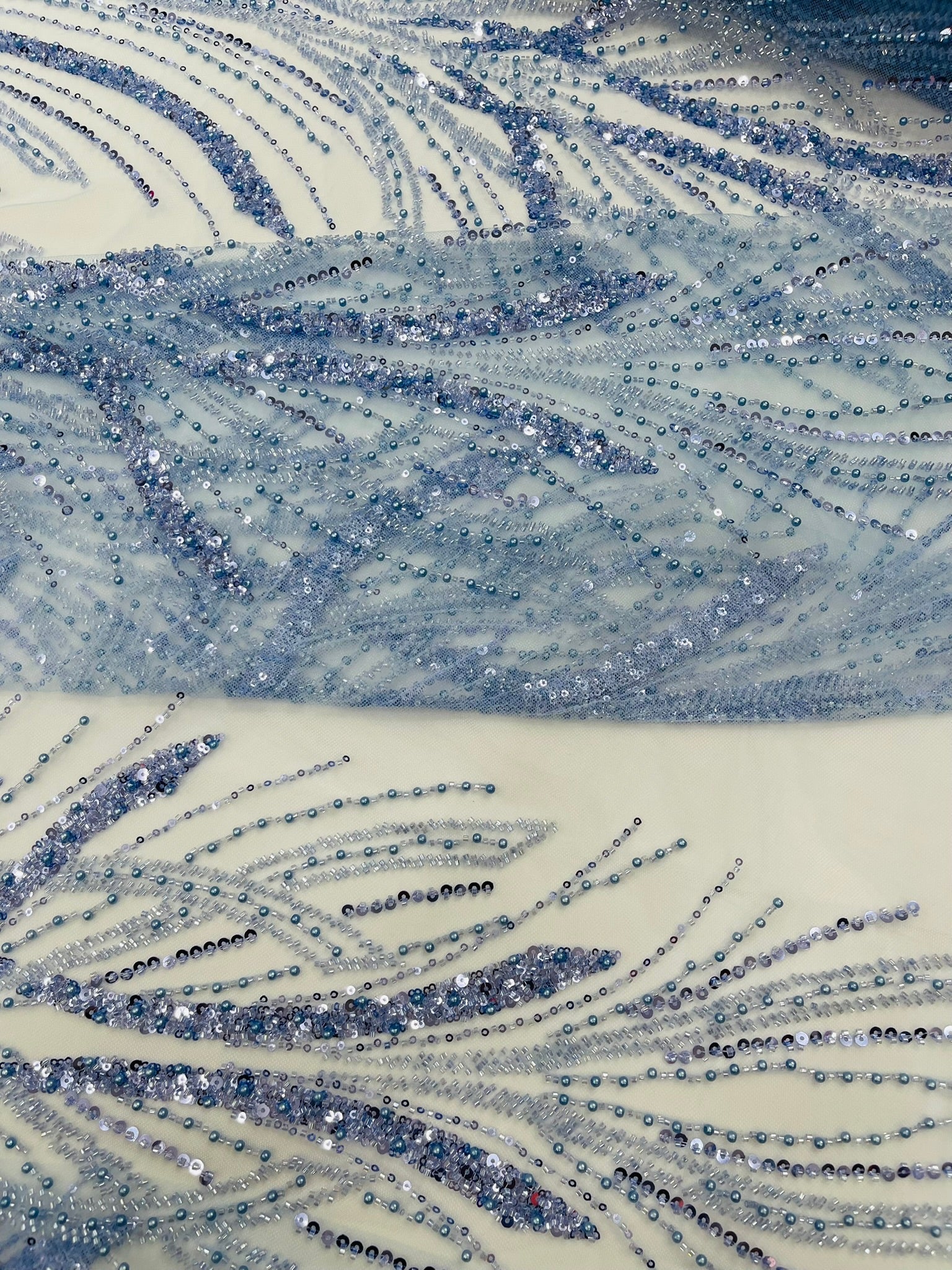 Palm Beaded Damask Design Fabric| New Creations Fabric & Foam Inc. - New Creations Fabric & Foam Inc