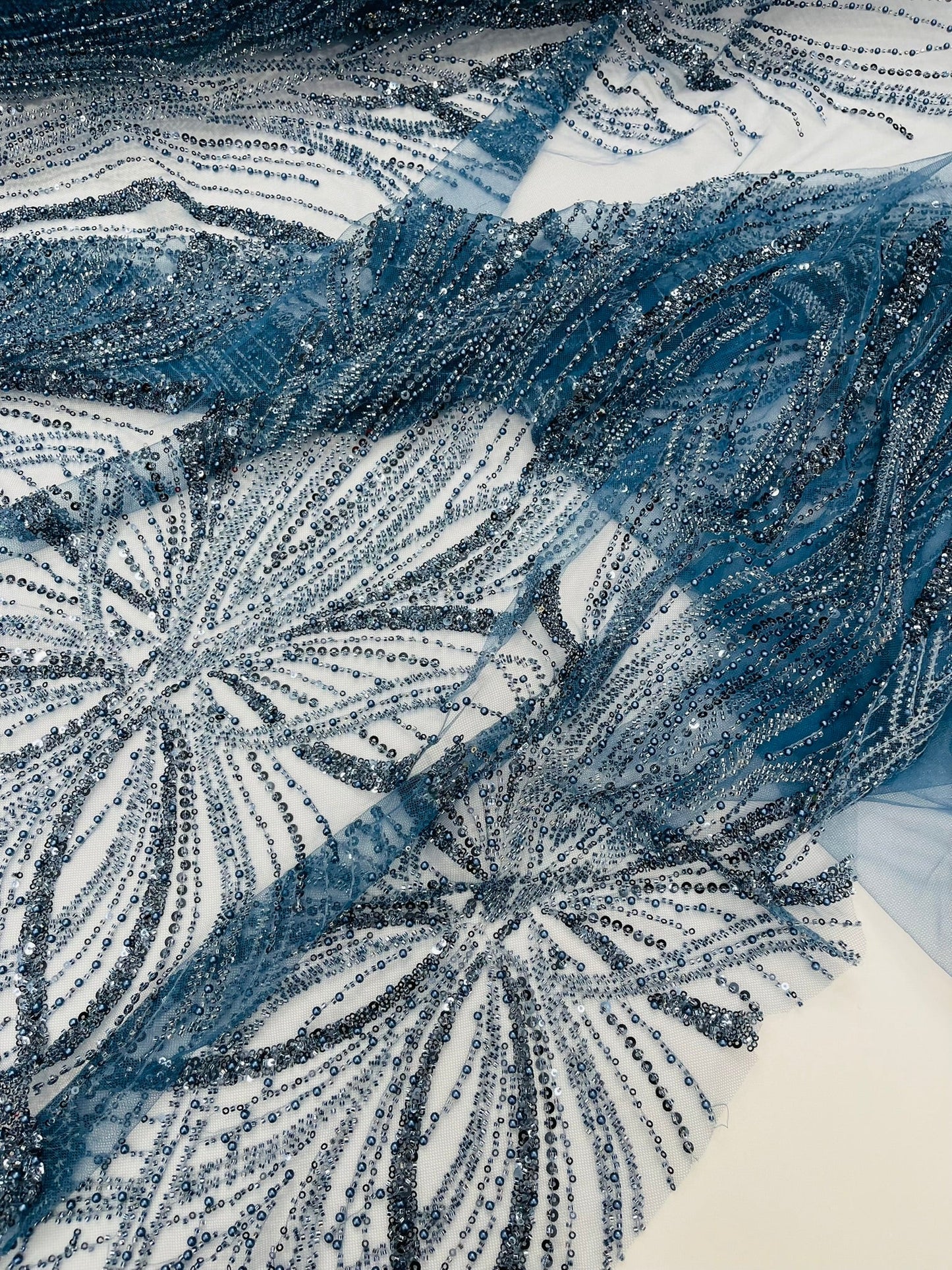 Palm Beaded Damask Design Fabric| New Creations Fabric & Foam Inc. - New Creations Fabric & Foam Inc