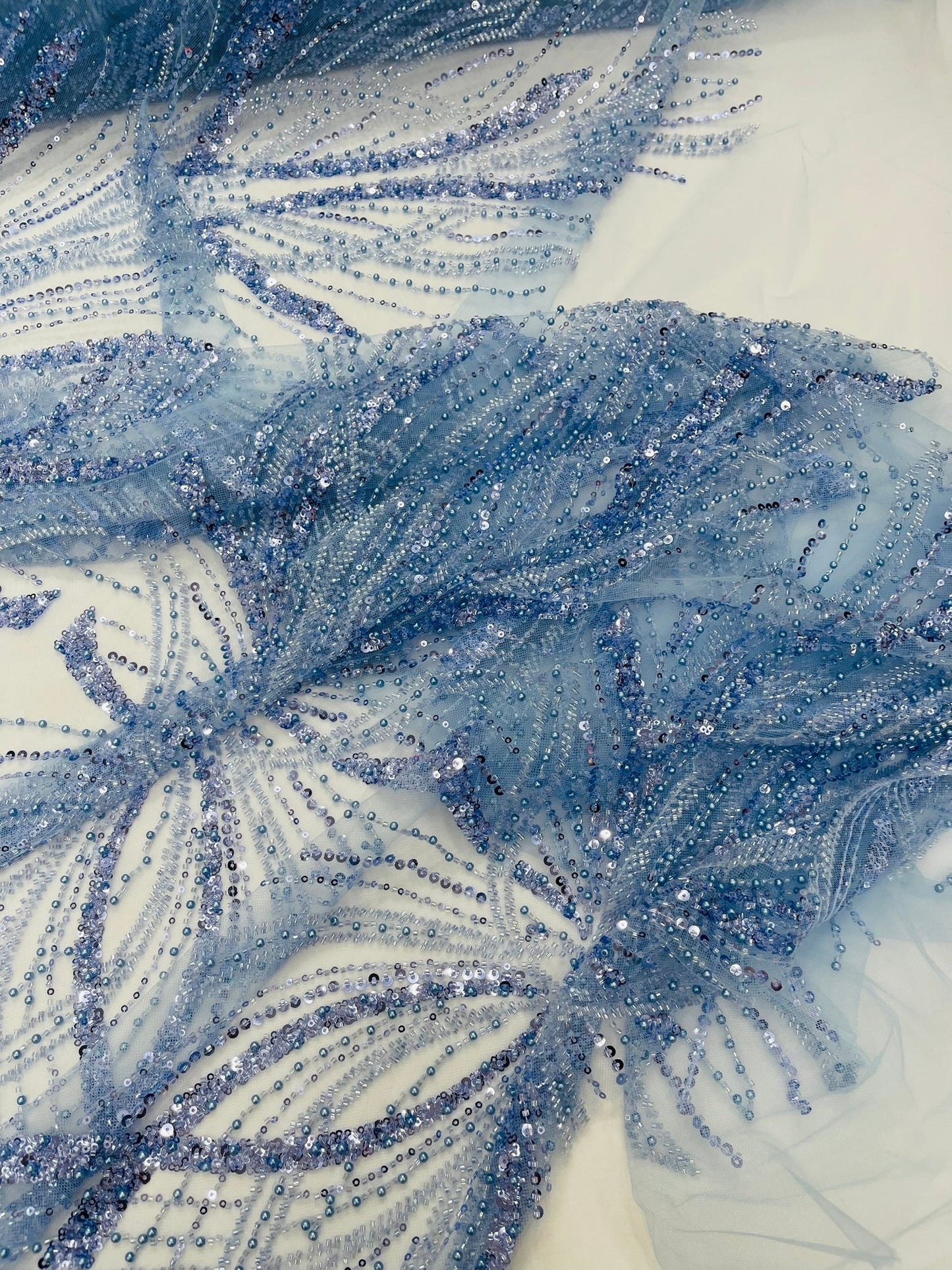 Palm Beaded Damask Design Fabric| New Creations Fabric & Foam Inc. - New Creations Fabric & Foam Inc