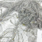 Palm Beaded Lace Fabric| Heavy Embroidered Design on 58" Mesh for Dresses - New Creations Fabric & Foam Inc