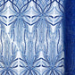 Palm Beaded Lace Fabric| Heavy Embroidered Design on 58" Mesh for Dresses - New Creations Fabric & Foam Inc