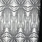 Palm Beaded Lace Fabric| Heavy Embroidered Design on 58" Mesh for Dresses - New Creations Fabric & Foam Inc
