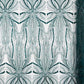 Palm Beaded Lace Fabric| Heavy Embroidered Design on 58" Mesh for Dresses - New Creations Fabric & Foam Inc
