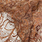 Palm Vine Glitter Design On A Mesh Lace 54" Wide| New Creations Fabric & Foam Inc. - New Creations Fabric & Foam Inc